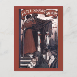 Postal La justicia exige el voto