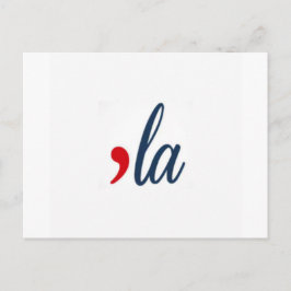 Postal 'la Kamala Harris. Blanca