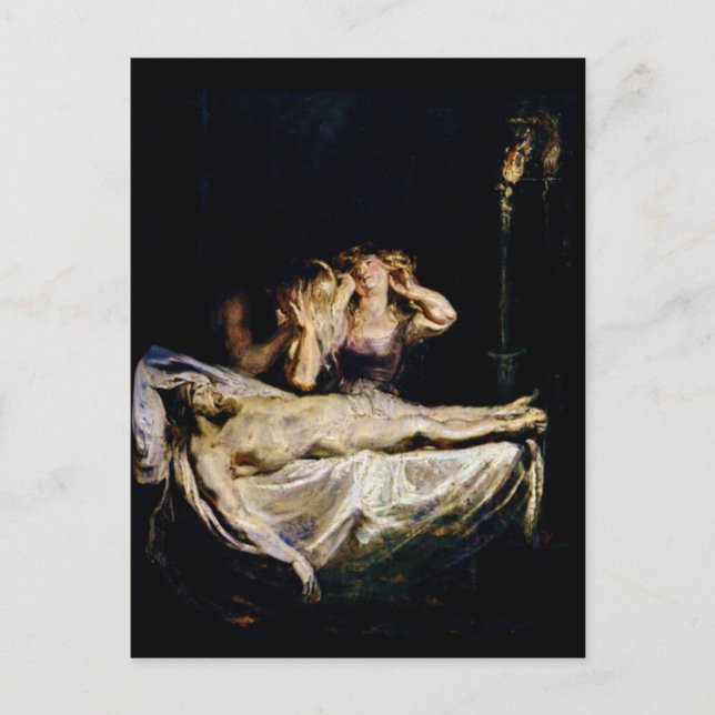 Postal La Lamentación de Jesucristo - Rubens (Anverso)