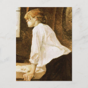 Postal La lavandera por Henri de Toulouse-Lautrec