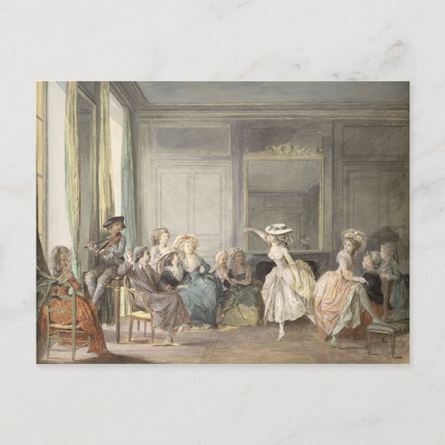 Postal La lección de baile (Anverso)