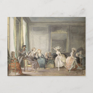 Postal La lección de baile