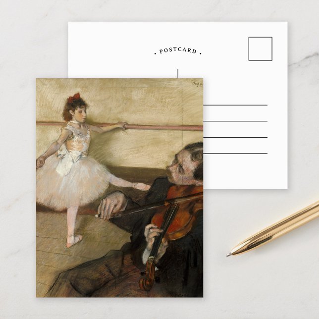 Postal La lección de baile | Edgar Degas (Subido por el creador)