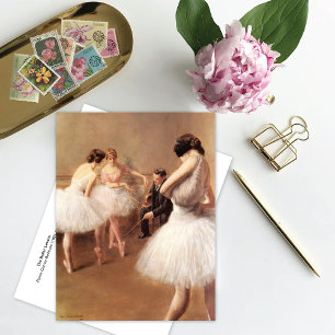 Postal La lección de ballet Pierre Carrier-Belleuse