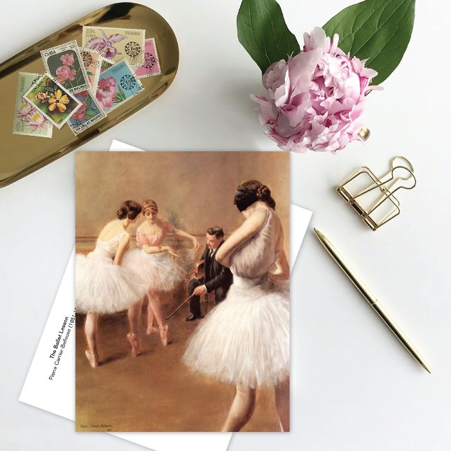 Postal La lección de ballet Pierre Carrier-Belleuse (Subido por el creador)