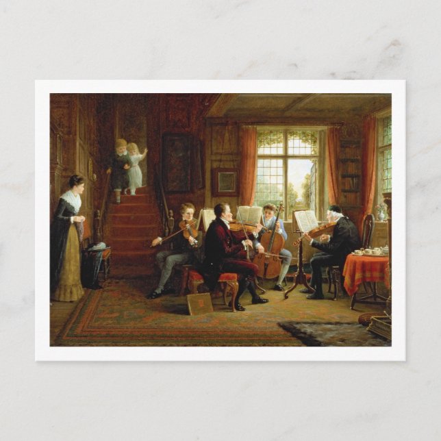 Postal La lección de música (Anverso)