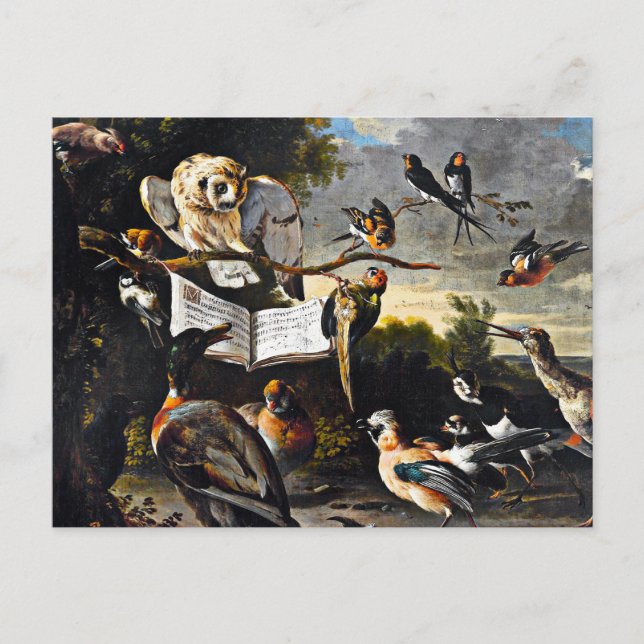 Postal La lección de música (Anverso)