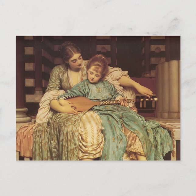 Postal La lección de música (Anverso)