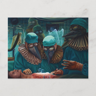 Postal La leçon d'anatomie