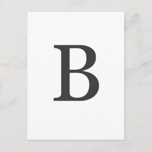 Postal "la letra B"