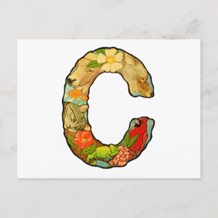 Postal La letra C