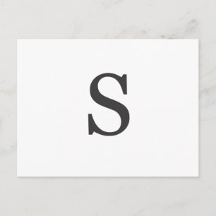 Postal "la letra S"