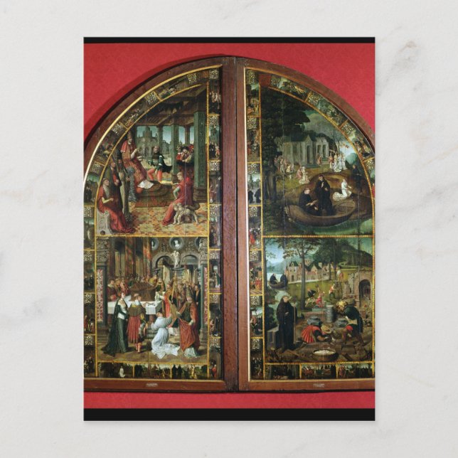 Postal La leyenda de San Bertin (Anverso)