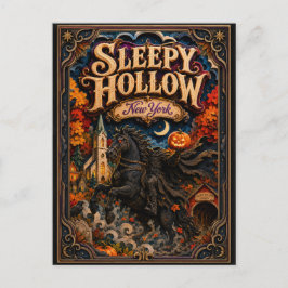 Postal La Leyenda de Sleepy Hollow, Nueva York Popcut