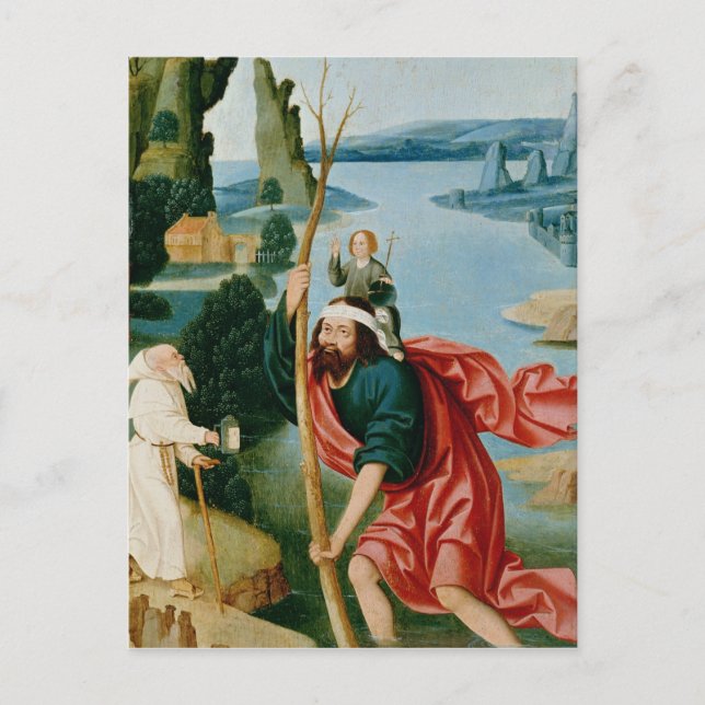Postal La leyenda de St Christopher (Anverso)
