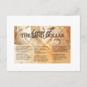 Postal La leyenda del dólar de arena