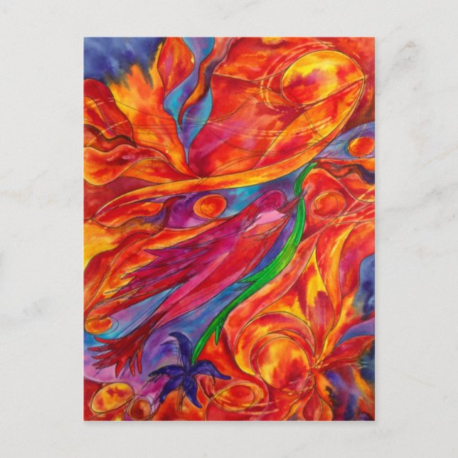 Postal "La Libertad de un Pájaro" (Anverso)