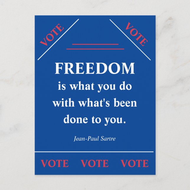 Postal La libertad es... (Anverso)