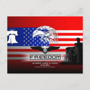 Postal La Libertad Es Más De Una Postcard De Palabra Hz