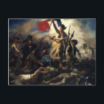 Postal La liberté guidant le peuple<br><div class="desc">La liberté guidant le peuple,  Eugène Delacroix,  1830,  Le Louvre</div>