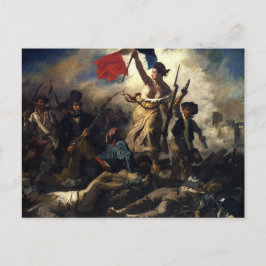 Postal La liberté guidant le peuple