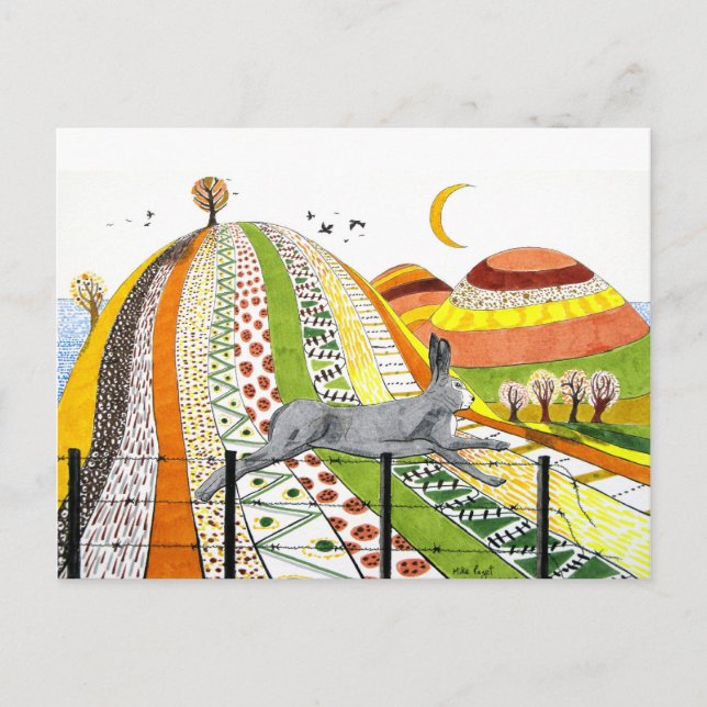 Postal La liebre (Anverso)