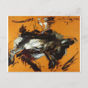 Postal La liebre de Lovis Corinth