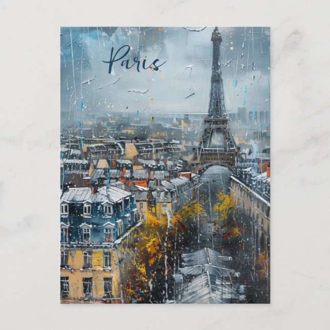 Postal la línea aérea de París (Anverso)