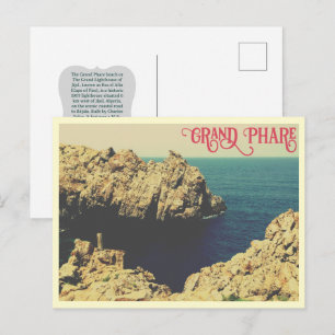 Postal La línea de costa de la playa del Grand Phare Jije