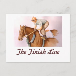 Postal La línea de finalización