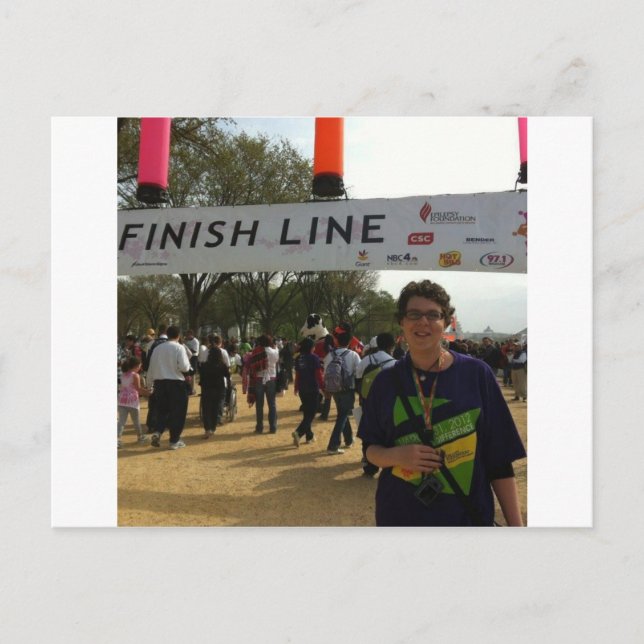 Postal ¡La línea final! (Anverso)