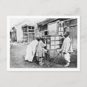 Postal La linterna mágica, c.1870 (foto b/w)