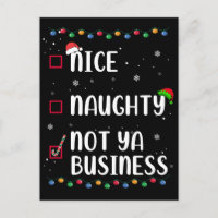 La lista de navidades de Naughty Nice Not Ya Busin
