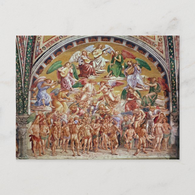 Postal La llamada de los elegidos al cielo (Anverso)