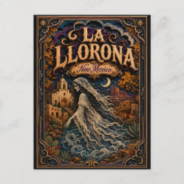 Postal La Llorona Nuevo México Popcut Leyendas