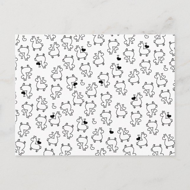 Postal La locura de la silueta de la pequeña llamada (Anverso)