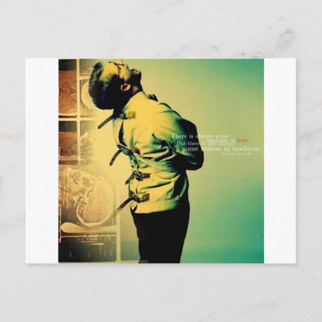 Postal La locura en el amor (Anverso)