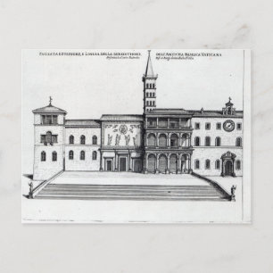 Postal La Loggia de la Benedicción del Viejo Vaticano