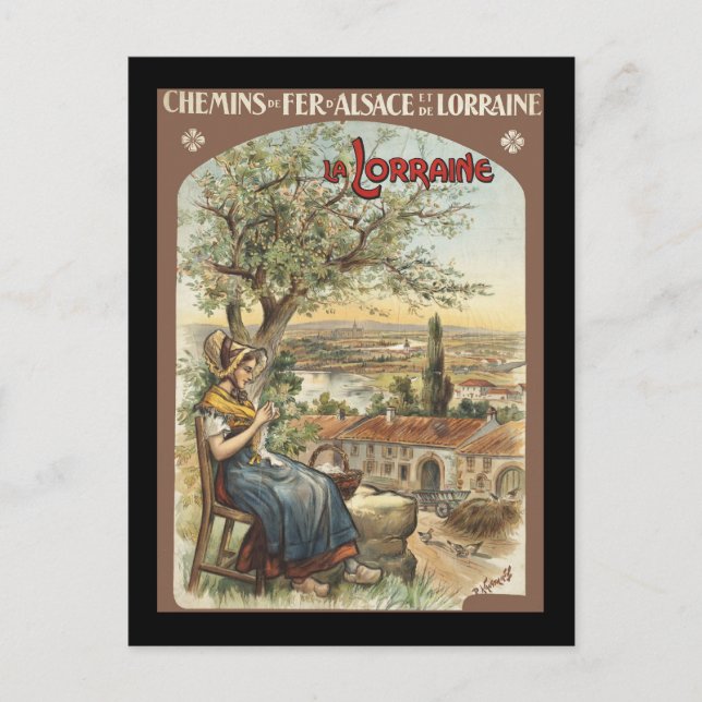 Postal La Lorraine (Anverso)