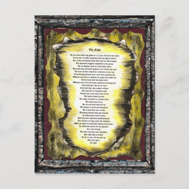 Postal La lucha (Anverso)