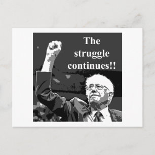 Postal La lucha continúa