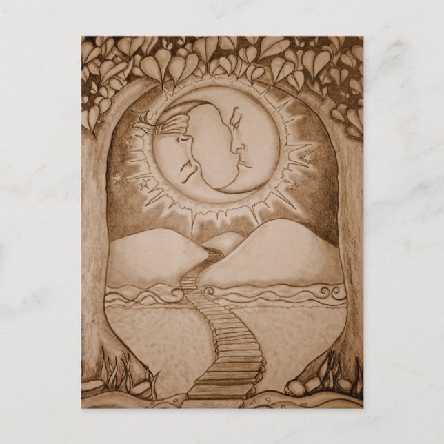 Postal La Luna (Anverso)