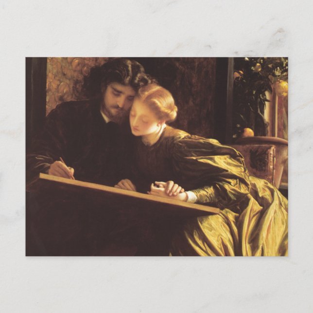 Postal La luna de miel de los pintores (Anverso)