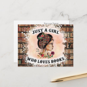 Postal La luz de los libros de Lover