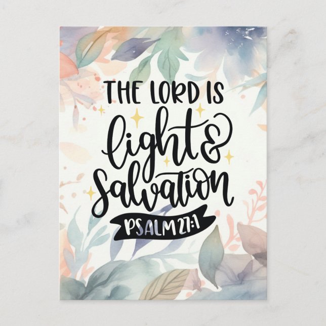 Postal La luz de mi alma (Anverso)