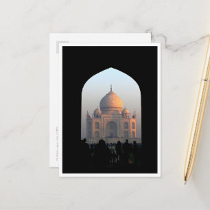 Postal La luz del Taj Mahal de la foto de arquitectura de