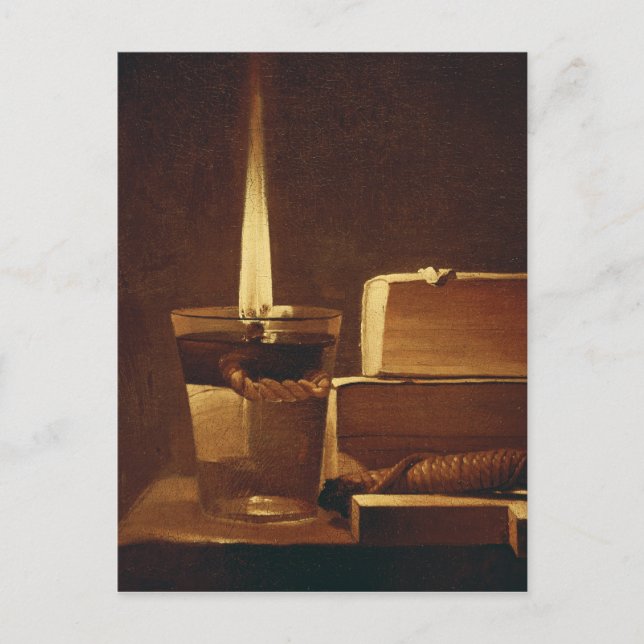 Postal La luz nocturna, 1630-35 (Anverso)