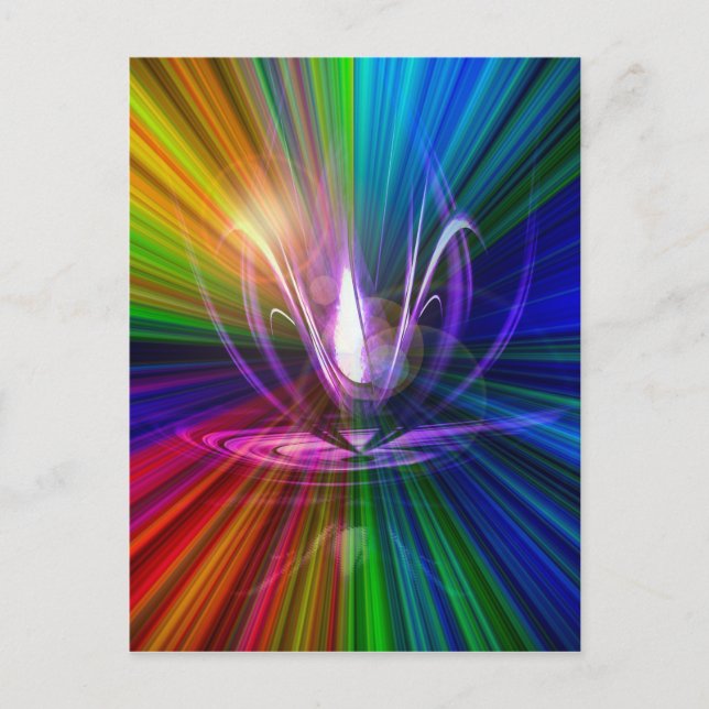 Postal La luz y la energía son mágicas 2 (Anverso)