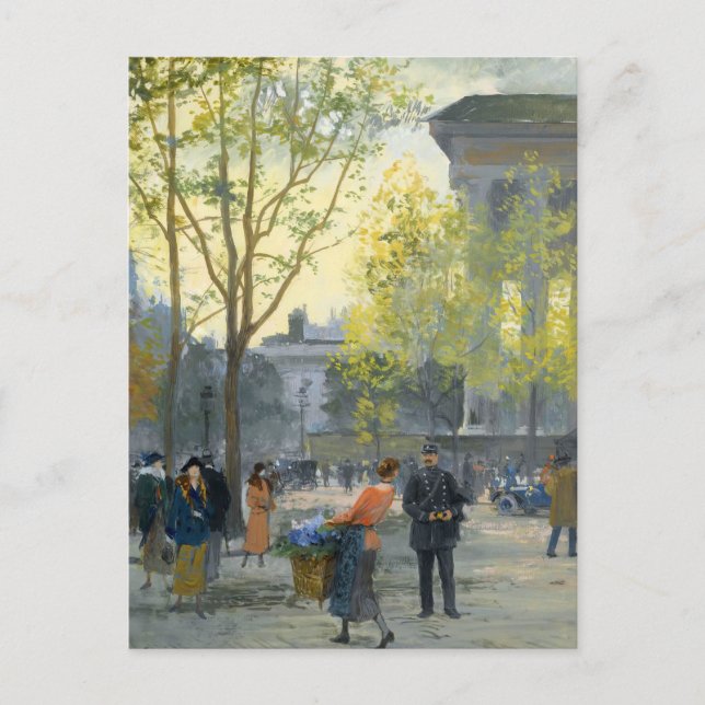 Postal La Madeleine | Victor Gabriel Gilbert (Anverso)