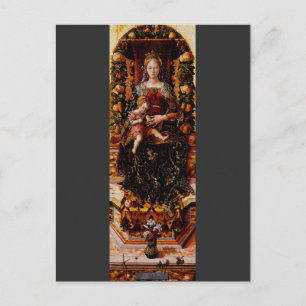 Postal La Madonna della Candeletta Carlo Crivelli Arte